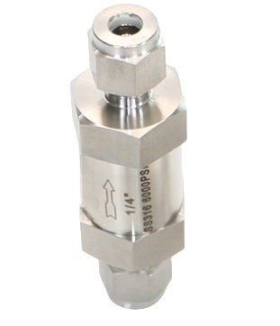 Katup Periksa Ferrule Stainless Steel Tekanan Tinggi Katup Satu Arah