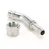 Adaptor Selang Hidrolik JIC Female 45 Derajat Siku Female Hose Fitting Konektor Ujung Selang